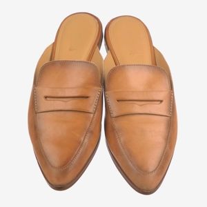 Michael Kors Brown Leather Mules